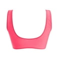 thumbnail image 4 of vigerkar Women Swimsuit Bikini Top Quick Dry Bathing Suit with Fixed Wide Straps Pink, M, 4 of 7