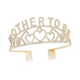thumbnail image 2 of Corona Diadema Madre a Corona Día de la Madre Elegante Regalo del Día de la Madre Diadema Corona de diamantes de imitación para deshierbe Cumpleaños, 2 of 8