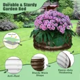 thumbnail image 3 of SLSY 3 Pcs 24x24x12in Round Galvanized Raised Garden Bed with Tomato Cages, Metal Planter Box for Planting Plants Vegetables Herbs Flowers, 3 of 9