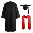 thumbnail image 1 of GraduationMall Robe de Collation des Grades et Bonnet pour Adultes, Breloque Année 2025, Unisexe, 1 of 2