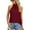 Red Wine, variant on Womens Sleeveless Tie Halter Tops Summer High Neck Tank Tops Casual Elegant Vest Shirts Blouses "Caramel, S"