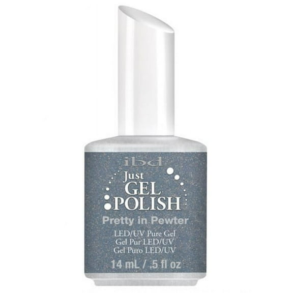 IBD Just Gel Polish [ #56685 Pretty in Pewter ] 0.5 Oz. * BEAUTY TALK LA *