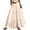 Beige, variant on Bbyeadc Long Skirts for Women Cotton Linen Elastic Waist Pleated Skirts High Waisted Flowy Solid Color Casual Playtime Outfits with Belt,Blue (M)