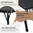 thumbnail image 5 of MY 5-Piece Folding Table and Chair Set \u2013 Portable Square Table with 4 Padded Chairs, Space-Saving Dining or Card Game Set for Home, Indoor and Outdoor, No Assembly Required, Black, 5 of 10