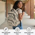 thumbnail image 4 of Jeiento Camo Deer Bow Kids School Backpack for Boys 17 Inch Cute Hunting School Bag Khaki Lightweight Elementary Backpack with Padded Laptop Sleeve & Multi-Pockets for Elementary Ages 9-12, 4 of 8