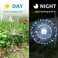 thumbnail image 3 of 2 Pack Outdoor Solar Garden Light Firework Lights 120 LED Waterproof Garden Decor Lights for Patio Decorations, 3 of 7