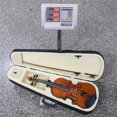 thumbnail image 2 of 4/4 Full Size EQ Electric Violin Kit solid wood Face Board with Violin Bow Case Shoulder Rest Cable Rosin Strings Clean Cloth, 2 of 7