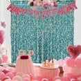 thumbnail image 2 of Nvzi Cortinas con flecos de papel de aluminio ondulado plateado metálico, paquete de 2, serpentinas de fiesta de 3,28 x 6,56 pies para decoraciones de fiesta de cumpleaños, 2 of 4