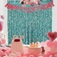 thumbnail image 2 of Nvzi Cortinas con flecos de papel de aluminio metalizado azul ondulado, paquete de 2, serpentinas de fiesta de 3,28 x 6,56 pies para decoraciones de fiesta de cumpleaños, 2 of 4