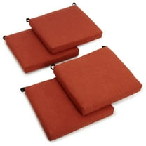 20-inch by 19-inch Spun Polyester Chair Cushion (Set of Four)-Color:Cinnamon