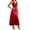 Red, variant on Women's Cowl Neck Elegant Weeding Party Dresses Sleeveless Bodycon Maxi Dresses Brown XS