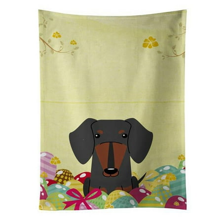 

Easter Eggs Dachshund Black Tan Kitchen Towel