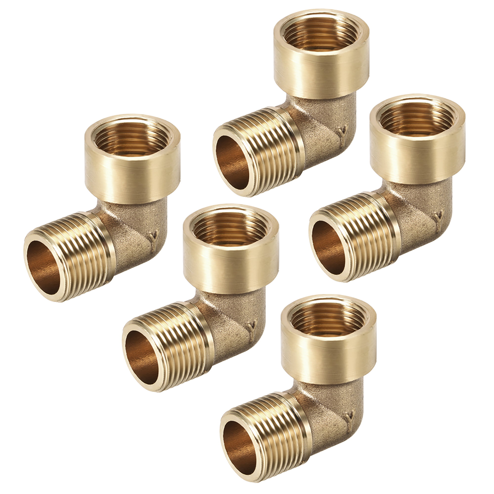 1/2"BSP Brass Compression Fittings,Outside Tap Wall Plate Elbow F Male Fitting 