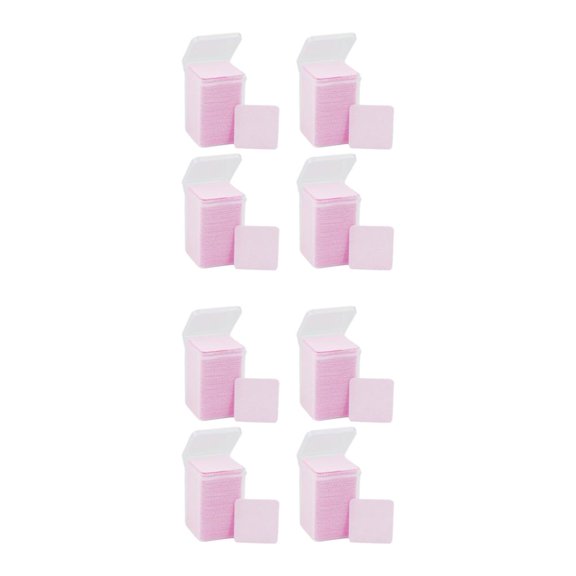 Juego de 4 almohadillas quitaesmalte de uñas Seitruly no tejidas suaves y absorbentes