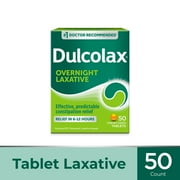 Dulcolax Stimulant Laxative Tablets for Constipation Relief, 50 Ct.