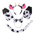 thumbnail image 3 of Runquan Oreilles et Queue d'Animaux Oreilles et Longue Queue, Collier, Bandeau Oreilles Ras du Cou pour Performance de Scène Bal Vache, 3 of 8