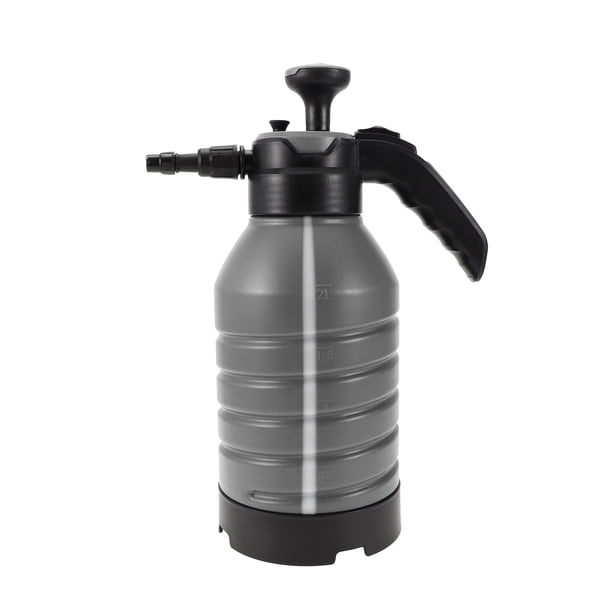 Botellas de Spray de Limpieza Unique Bargains Botellas de Spray Exteriores con Boquilla Ajustable para Plantas de Interior y Exterior y Limpieza Plástico Metal Ajustable 2L 1 Pc Gris