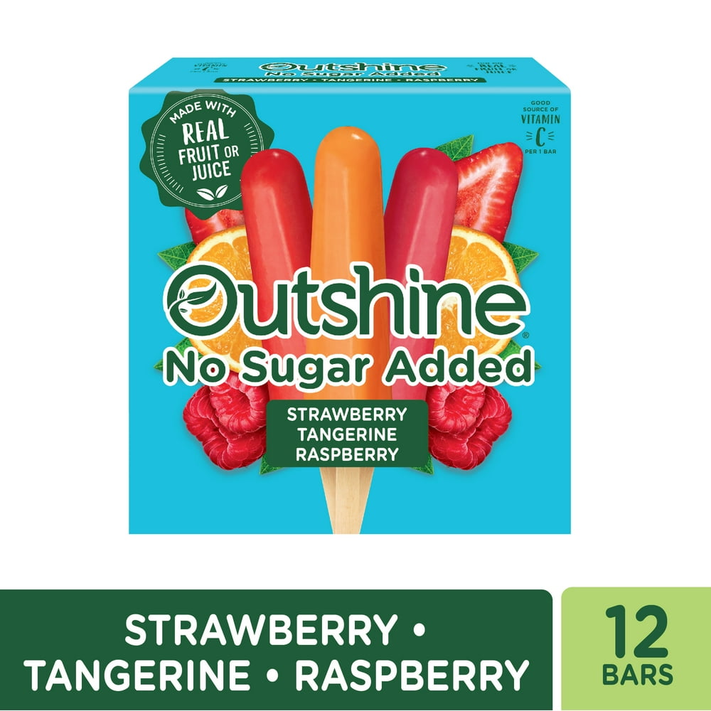 Outshine Strawberry, Tangerine, and Raspberry Frozen Fruit Bars Variety
