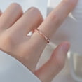 thumbnail image 2 of US 14K Gold Or S925 Silver Plated Double Line Adjustable Ring Color-Proof Ring, 2 of 5