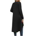 thumbnail image 5 of Usmixi 2023 Winter Womens Trench Coat Sweater Cardigan for Women Casual Solid Open Front Button Loose Knit Sweater Coat Fall Lightweight Loose Long Sleeve Pocket Long Outwear Up to 65% off, 5 of 5