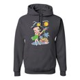thumbnail image 1 of Wild Bobby, Betty Boop Island Girl Paradise Betty Boop Unisex Hoodie Sweatshirt, Charcoal, Small, 1 of 5