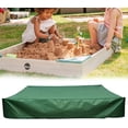 thumbnail image 3 of Drawstring Sandbox Cover, Square Dustproof, Beach Sand Cover, Waterproof, Green (150150cm), 3 of 4
