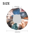 thumbnail image 6 of Kdxio Playful Cat Print Shower Cap for Women,Elastic and Reusable,Double Waterproof Layers Bathing Hat, 6 of 9