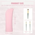 thumbnail image 5 of Unique Bargains Silicone Makeup Brush Bag Stand Up Travel Makeup Brush Holder Portable Makeup Brush Pouch Cosmetic Pink, 5 of 6