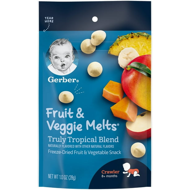 Gerber Truly Tropical Blend Fruit and Veggie Melts, 1 Oz