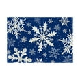 thumbnail image 4 of Christmas Placemats Set of 4, 17.72x11.81Inch Christmas Snowman Placemats - Snowman Table Mat for Christmas Kitchen Dining Table Decoration(Blue), 4 of 8