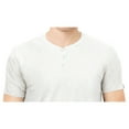 thumbnail image 3 of X RAY JEANS Mens Basic Henley Neck Short Sleeve T-Shirt, Oatmeal, XS, 3 of 3