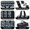 thumbnail image 3 of Teacher Tote Bag,Dark Blue Star Fairy Pattern Teacher Utility Tote Bag,Large Work Tote Bags for Women with Multiple Pockets,Top Zipper Closure,13.8x10.6x6.7 Inch, 3 of 5