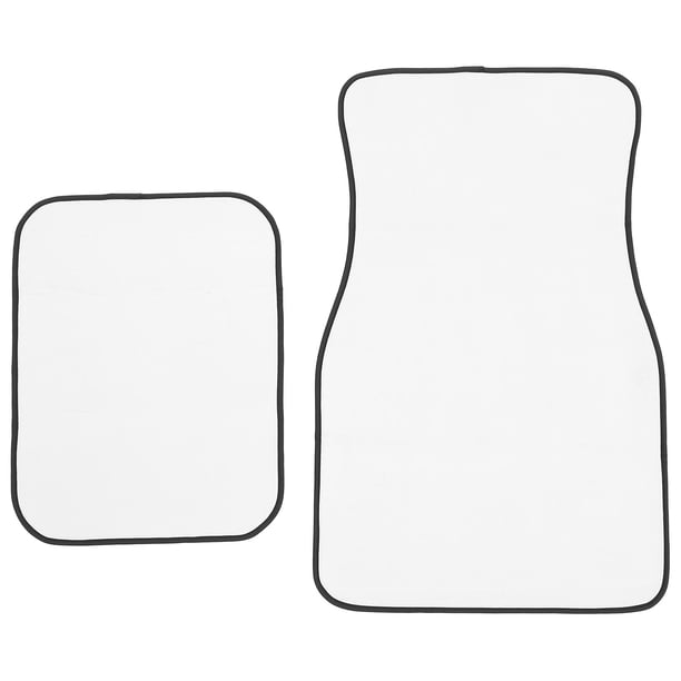1 Juego de alfombrillas y alfombrillas universales para asiento de coche, sublimación DIY, funda para asiento de coche y alfombrilla para suelo