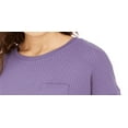 thumbnail image 5 of Alfani Women's Thermal Pajama Top Purple Size XL, 5 of 6