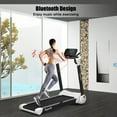 thumbnail image 3 of Gymax Folding 2.25HP Electric Treadmill Running Machine w/ LED Display White, 3 of 10