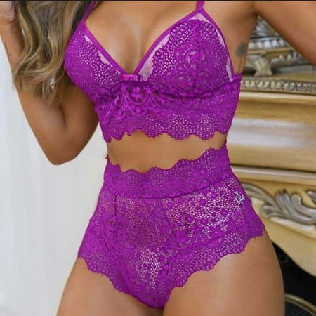 

Lingerie for Women Dqueduo Ladies Sexy Temptation Transparent Underwear Lace Mesh Babydoll Underwear Valentines Day Gifts on Clearance