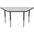 thumbnail image 5 of ECR4Kids 30in x 60in Trapezoid Premium Thermo-Fused Adjustable Activity Table Grey/Navy/Black - Super Leg, 5 of 8