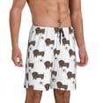 thumbnail image 2 of Fotbe Dachshund Dog Pantalones Cortos de Pijama para Hombre, Ropa de Dormir, Pantalones de Pijama Cortos para Hombre-Small, 2 of 6