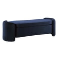 thumbnail image 3 of Modway Nebula Upholstered Performance Velvet Bench in Midnight Blue, 3 of 8
