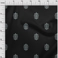 thumbnail image 2 of oneOone Cotton Poplin Twill Black Fabric Ethnic Block Quilting Supplies Print Sewing Fabric By The Yard 56 Inch Wide, 2 of 2