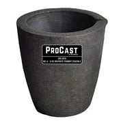ProCast No 6 - 8 Kg Foundry Clay Graphite Crucible with Pour Spout Cup Propane Furnace Torch Melting Casting Refining Gold Silver Copper Brass Aluminum - CRU-0013