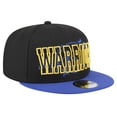 thumbnail image 3 of Men's New Era Black/Royal Golden State Warriors Sport Night Splatter 2-Tone 9FIFTY Snapback Hat, 3 of 6