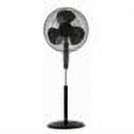 Optimus 18" Black Oscillating Stand Fan with Remote Control