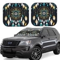 thumbnail image 1 of Vsdgher Boho Dreamcatcher Print Car Windshield Sun Shade, Reflective Sunshade Window Sunshade Sun Visor Protector Fit for Cars,Trucks,SUVs-Small, 1 of 6