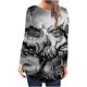 thumbnail image 4 of Camisas Para Mujer Camiseta Casual Impreso Manga Larga Cuello Redondo Fruncido Jersey Blusa Tops Odeerbi ODB128286, 4 of 6