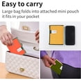 thumbnail image 2 of 2 Pack Reusable Grocery Bags, Washable Shopping Totes Fit in Pocket, Foldable Drawstring Lightweight Grocery Bag for Shopping, 2 of 6