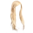 thumbnail image 2 of Mode Synthétique Doré Long Cheveux Raides Cosplay Micro-Volume Long, Doré Chandail Toupee, 2 of 6