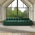 thumbnail image 3 of bokifol 102.4" Oversized Loveseat Sofa Couch for Living Room,3D Textured Knit Fabric Sofa,No Assembly Required(Green), 3 of 10