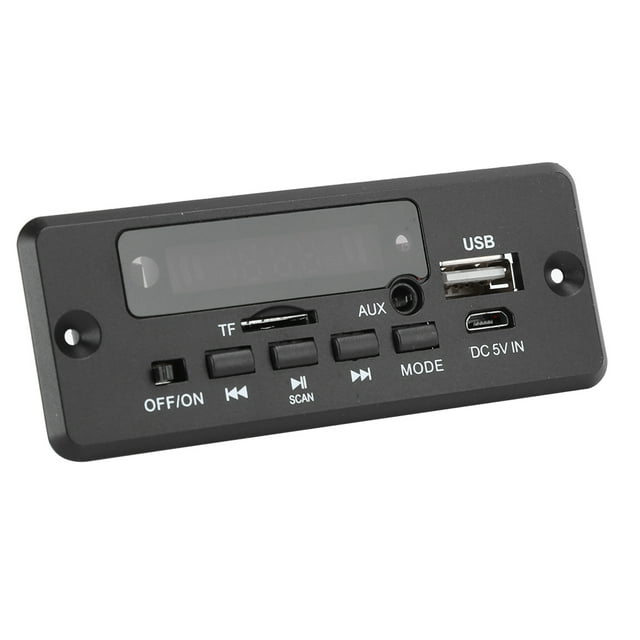 Placa Decodificadora MP3 Placa Decodificadora Módulo Reproductor Amplificador de Pantalla Digital con Función de Decodificador Dual Y Función de Memoria de Apagado