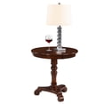 thumbnail image 3 of Convenience Concepts Table d'Appoint Table Basse Table d'Accent Ronde en Bois - Espresso, 3 of 6
